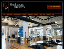Tablet Screenshot of firehauspilates.com